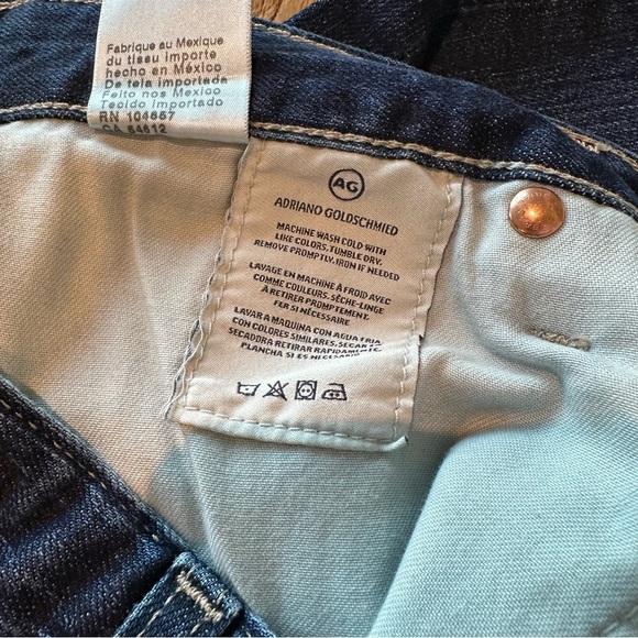 AG Adriano Goldschmied Women’s The Ex Boyfriend Slouchy Slim Wide Leg Denim Crop - Picture 4 of 10